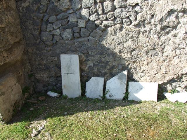 VII.4.31 Pompeii. March 2009. Room 9. Cubiculum. Underneath floor near east wall and north-east corner.