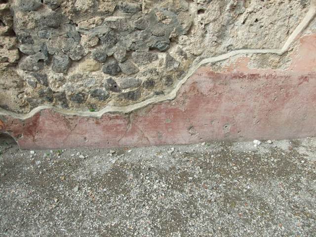 VII.4.48 Pompeii. December 2007. Room 18. Exedra. East wall.