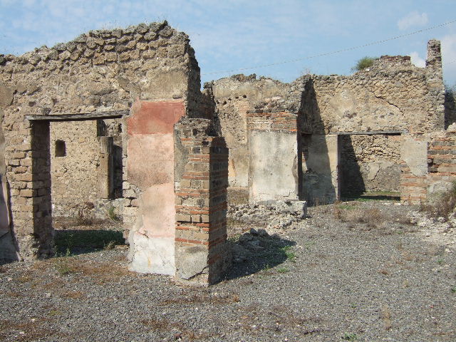 VII.6.30 Pompeii. September 2005. Site of staircase on south side of garden area.