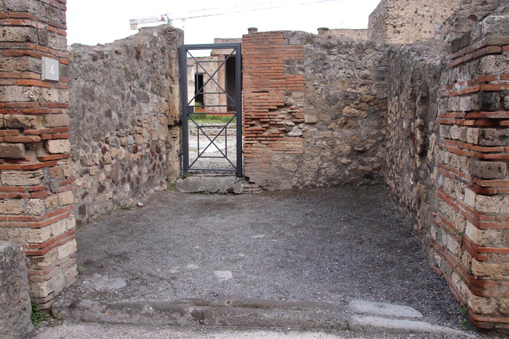 VII.7.4 Pompeii October 2023. Looking north towards entrance doorway. Photo courtesy of Klaus Heese.