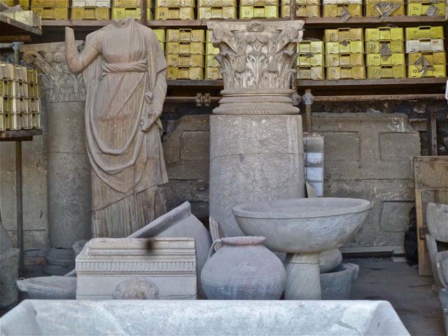 VII.7.29 Pompeii. May 2011. Items in storage. Photo courtesy of Michael Binns.