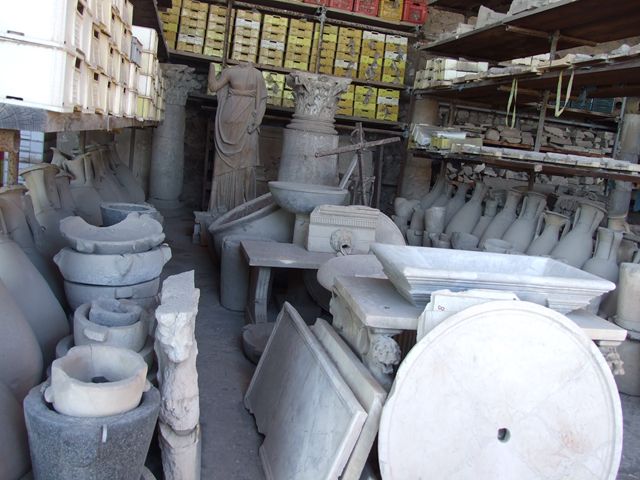 VII.7.29 Pompeii. May 2011. Items in storage. Photo courtesy of Michael Binns.