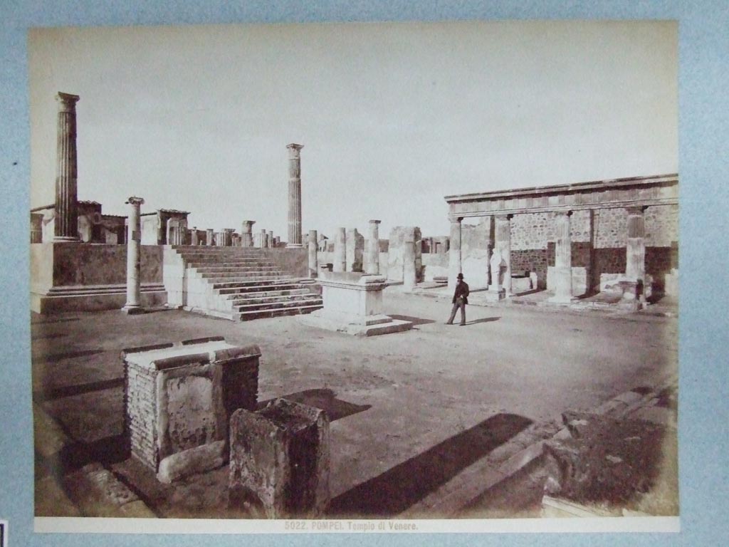 VII.7.32 Pompeii. Temple of Apollo. Old undated photograph. Courtesy of the Society of Antiquaries, Fox Collection.