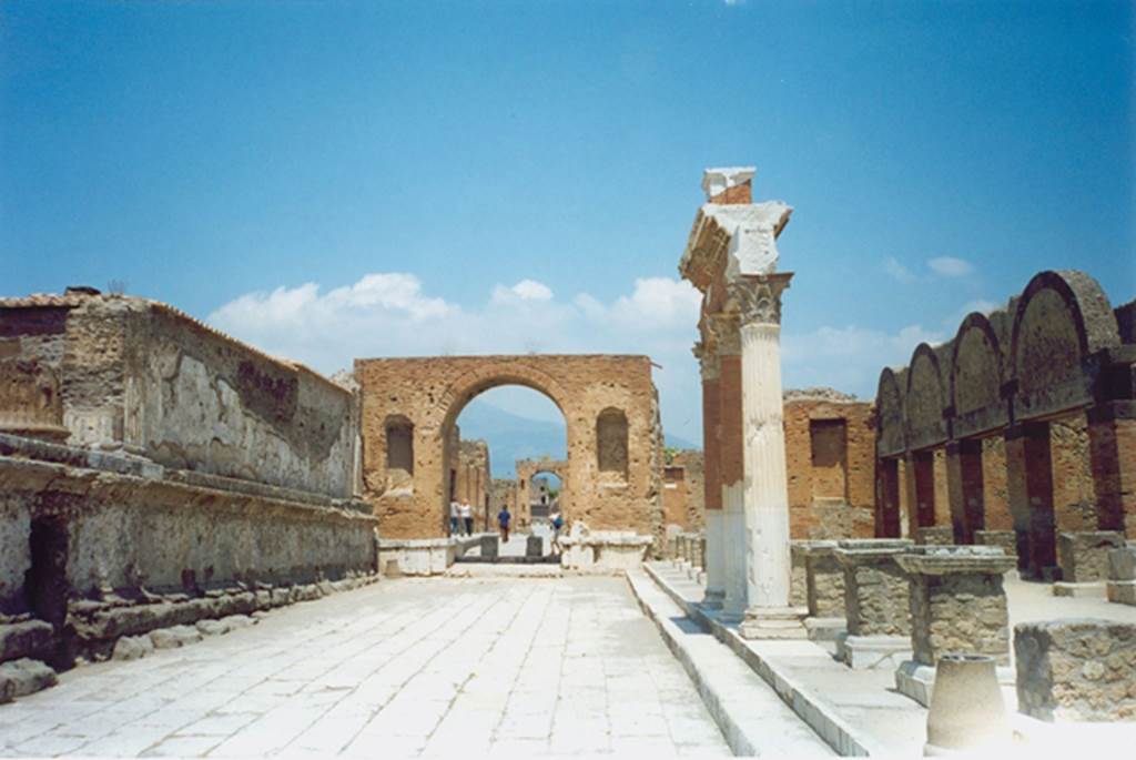 VII.8 Pompeii Forum. 1999. North east corner. Photo courtesy of Rick Bauer.