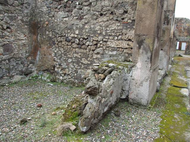 VII.9.49 Pompeii. December 2005. Rear room with base of stairs to upper floor.