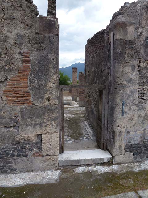 VIII.2.1 Pompeii. December 2005. Looking south across impluvium in atrium.