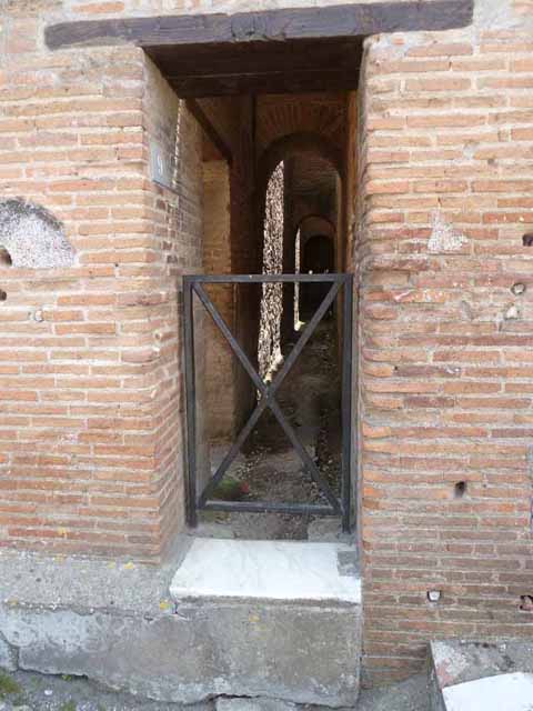 VIII.2.9 Pompeii. May 2010. Passageway, looking south.