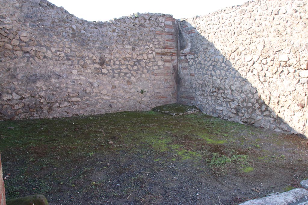 VIII.3.5 Pompeii. October 2022. Looking across shop-room towards stair base in south-west corner. Photo courtesy of Klaus Heese. 