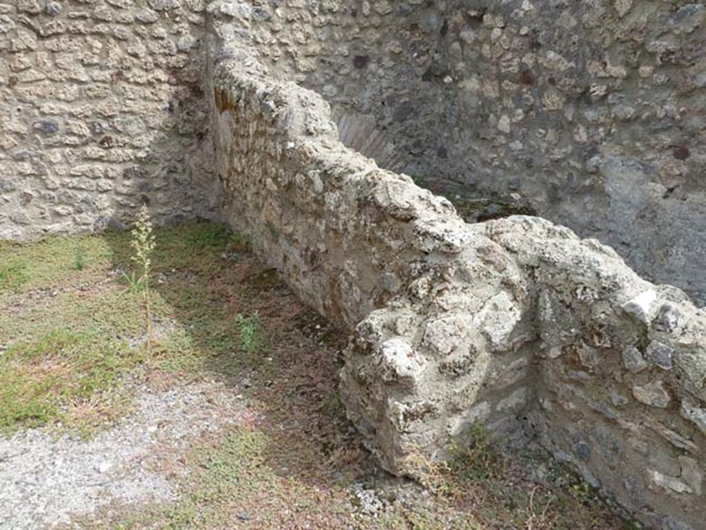 VIII.4.45 Pompeii. September 2015. South wall of the second room.