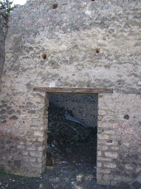 VIII.5.28 Pompeii.  March 2009. Room 12, Oecus.  West wall.