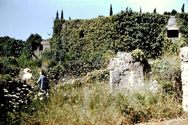 VIII.7.10 Pompeii. September 2010. Looking north across shop towards doorway, on right, linked to VIII.7.11