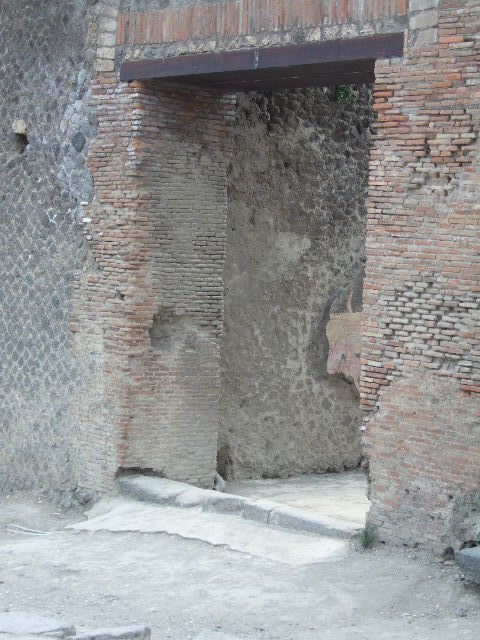 VIII.7.20 Pompeii. September 2010. Graffito passage. South wall. Sequence moving east - west of remaining fresco work. Photo courtesy of Drew Baker.