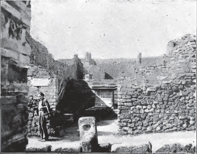 VIII.7.25 Pompeii.    Looking west to the stairs leading to the temple. 
Photographed 1970-79 by Günther Einhorn, picture courtesy of his son Ralf Einhorn.
