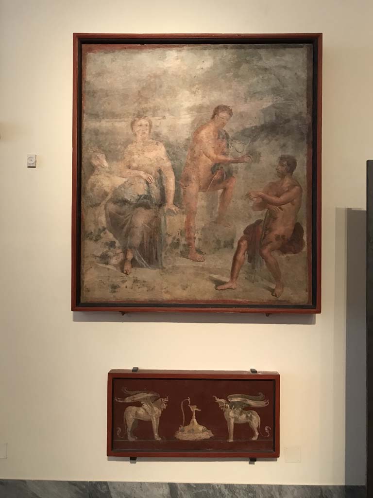 VIII.7.28 Pompeii. April 2019. Arrangement of paintings in Museum. Photo courtesy of Rick Bauer.