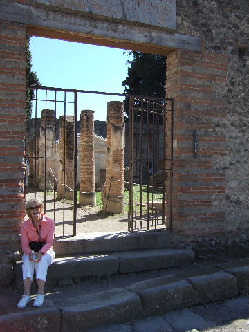 VIII.7.28 Pompeii. 1870. Looking south west across temple from entrance. Photo courtesy of Rick Bauer.