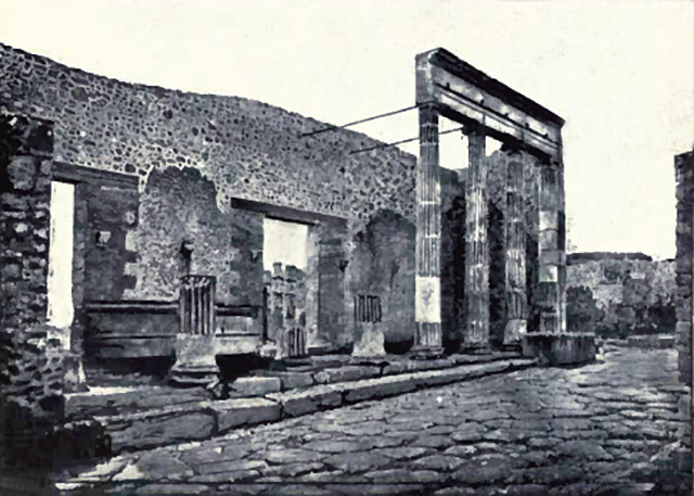 VIII.7.30 Pompeii. Triangular Forum. Columns at entrance. Photographed 1970-79 by Günther Einhorn, picture courtesy of his son Ralf Einhorn.