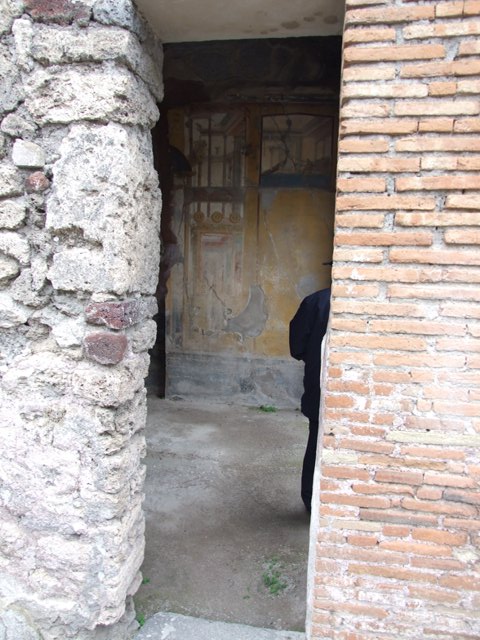 IX.1.7 Pompeii. December 2007. Triclinium. Painted plaster.