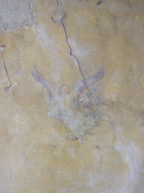 IX.1.7 Pompeii. North wall of triclinium. Wall painting of Thetis in the workshop of Hephaistos. Now in the Naples Archaeological Museum. Inventory Number 9529.