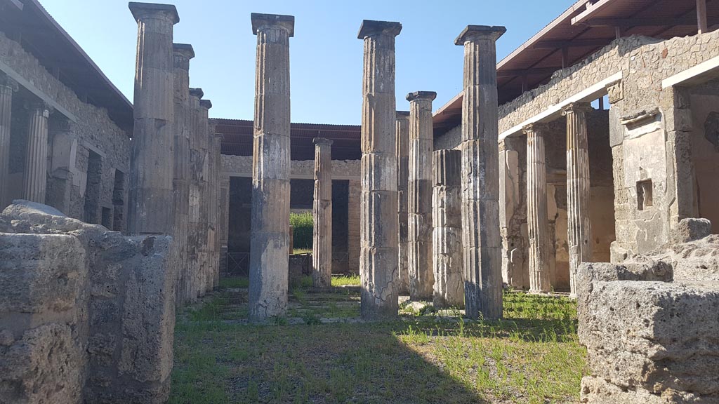 IX.1.20 Pompeii. August 2021. Room 2, looking north across atrium. Photo courtesy of Robert Hanson.

