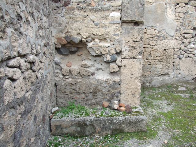 IX.1.22 Pompeii. December 2007. Room 15, steps to upper floor in small room north of room 13.