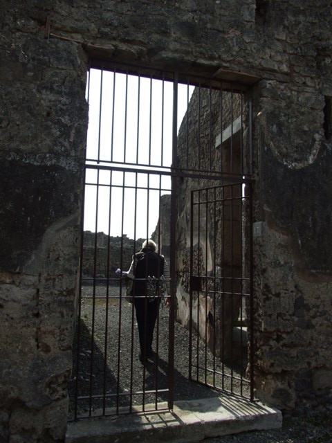 IX.2.17 Pompeii. March 2009. North wall of entrance corridor.