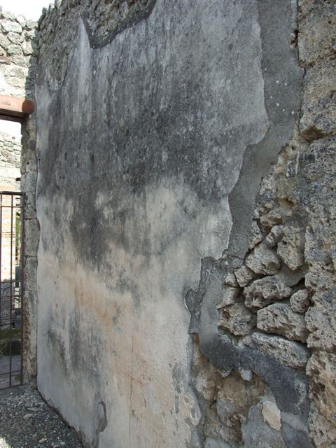 IX.2.18 Pompeii. March 2009.  Doorway to Room 2, Cubiculum, in East wall of Atrium.