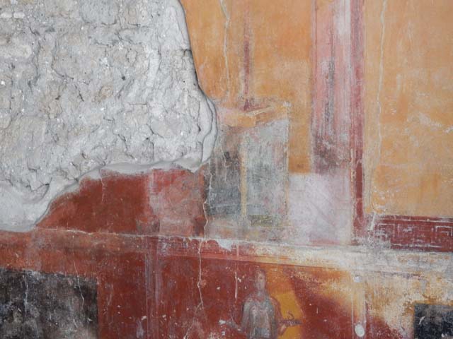 IX.3.5 Pompeii. March 2009. Room 14. North wall, with window with view over garden area.