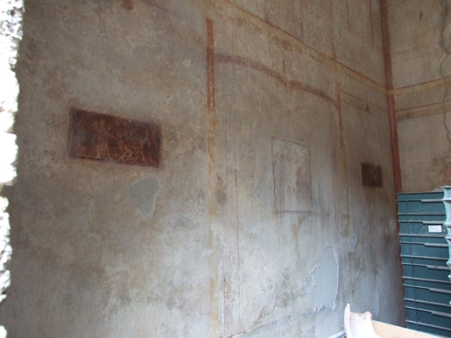IX.3.5 Pompeii. March 2009. Room 16. West wall.