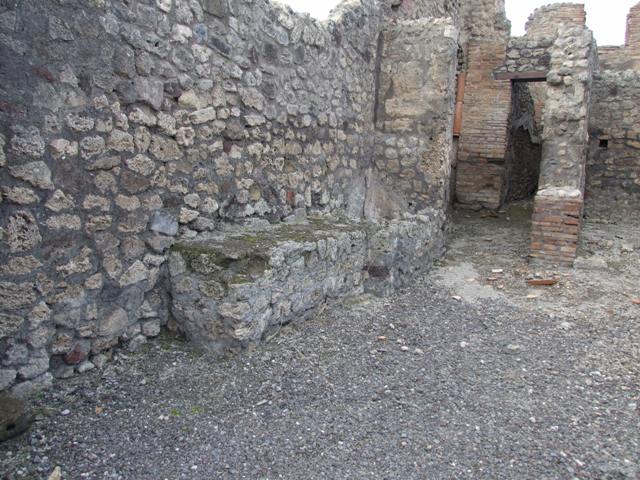 IX.3.17  Pompeii.  March 2009.  East wall of rear room.