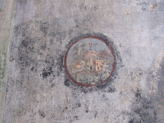 IX.8.6 Pompeii. September 2004. Room 34. East wall..