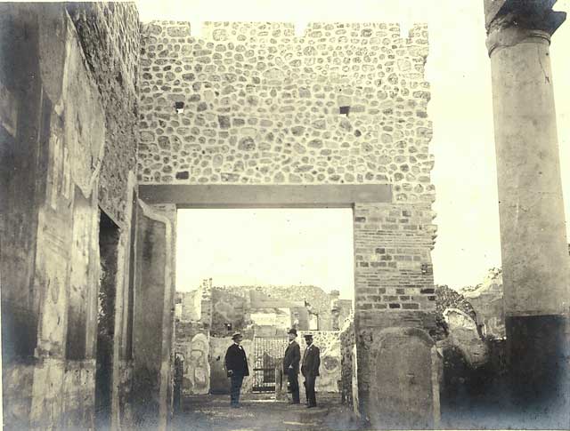 IX.8.6 Pompeii. December 2007. Room 39, north wall of outer room.