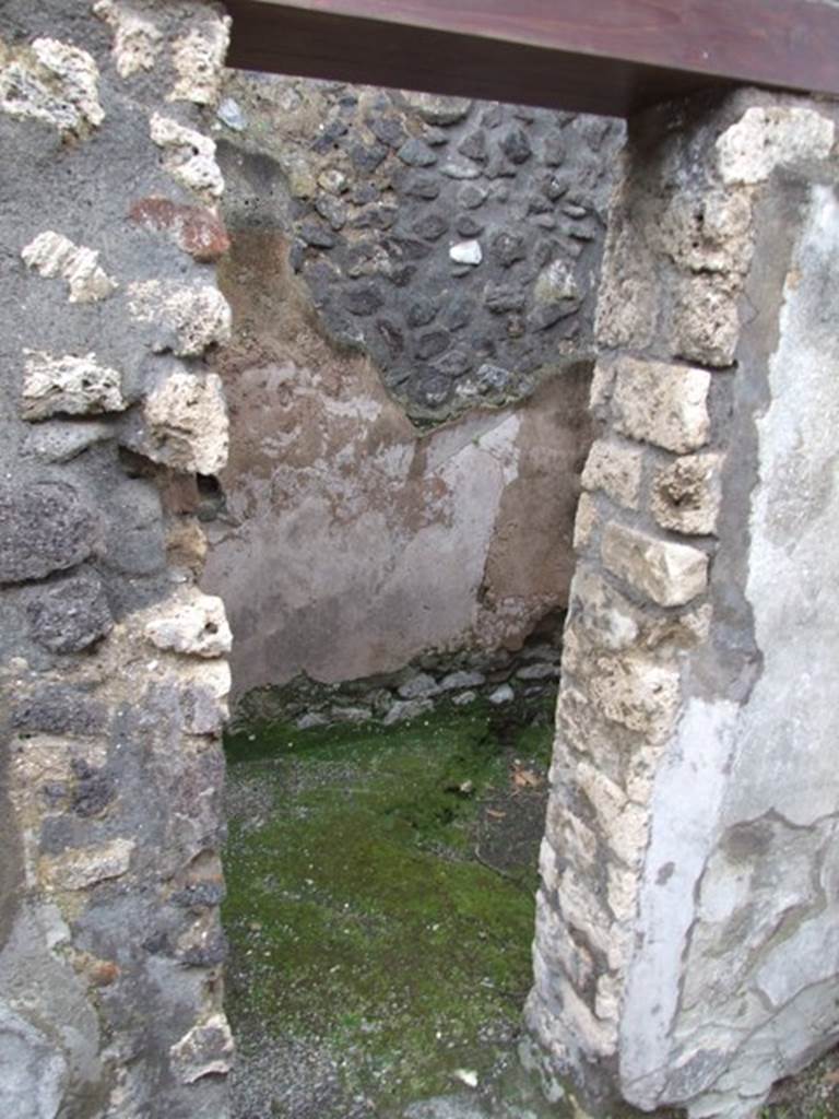 IX.8.6 Pompeii. March 2009.   Doorway to Room 49, of IX.8.3.  Cella ostiaria or Porters room. 
