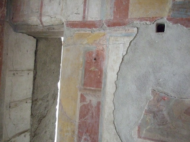 IX.13.1-3 Pompeii. May 2010. Room 9, looking west along south portico.