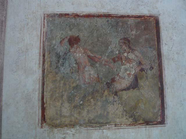 IX.13.1-3 Pompeii. March 2009. Room 11, east wall. Painted panel.
