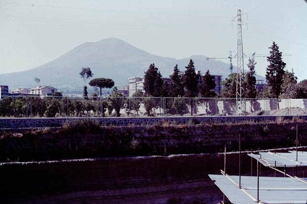 Villa Regina, Boscoreale. 1980. Looking towards Vesuvius. Photo by Stanley A. Jashemski.   
Source: The Wilhelmina and Stanley A. Jashemski archive in the University of Maryland Library, Special Collections (See collection page) and made available under the Creative Commons Attribution-Non Commercial License v.4. See Licence and use details. J80f0169
