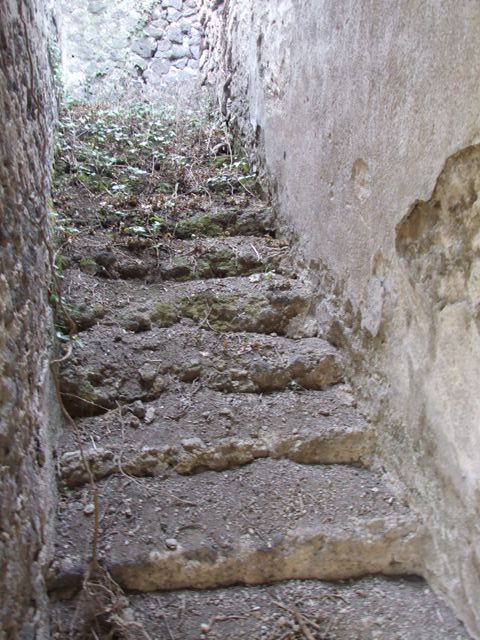 Tower XII western entrance from top of walls.  December 2007.