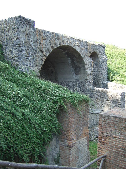 Tower II looking east along city walls towards Porta Nocera

