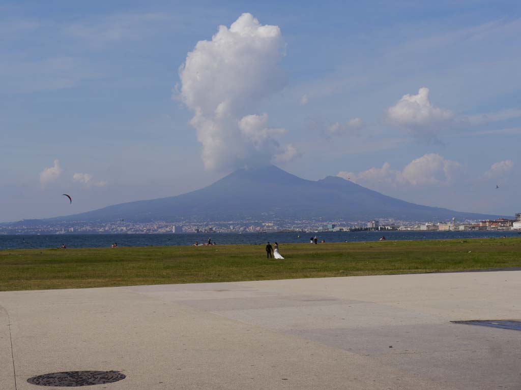 Vesuvius. April 2019. Looking north from near Suburban Baths, Pompeii. Photo courtesy of Rick Bauer.