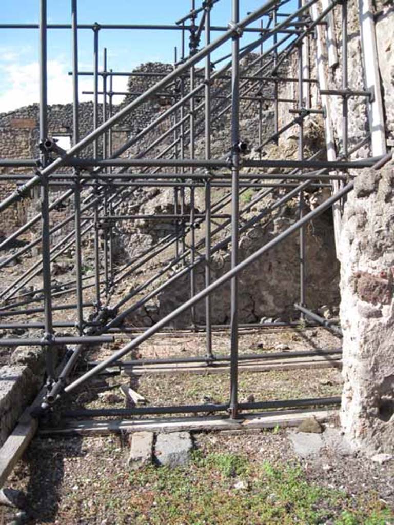 I.2.10 Pompeii. September 2010.
Looking north into remains of second room on north side of atrium. Photo courtesy of Drew Baker.
According to Eschebach, this would have been the ala (or a storeroom or cupboard).
See Eschebach, L., 1993. Gebäudeverzeichnis und Stadtplan der antiken Stadt Pompeji. Köln: Böhlau. (p.16)
