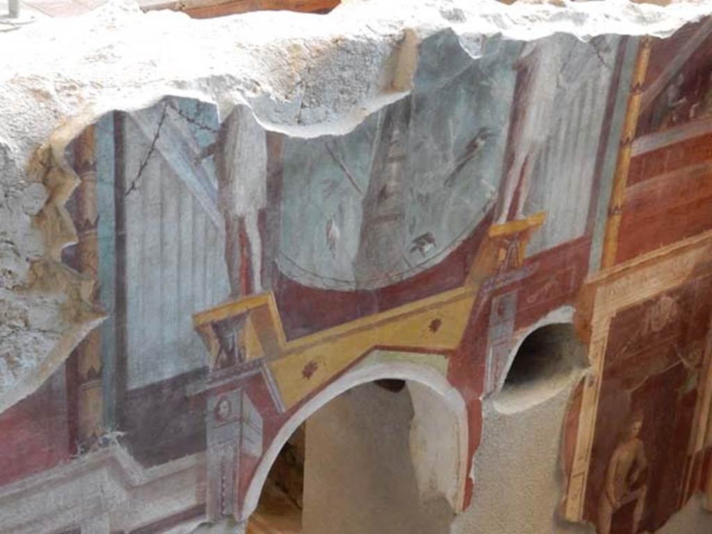 I.6.2 Pompeii. May 2016. Looking towards upper south wall above doorway. Photo courtesy of Buzz Ferebee.