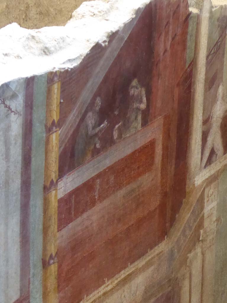 I.6.2 Pompeii. September 2017. Detail of painted panel from south wall towards west end.
Foto Annette Haug, ERC Grant 681269 DCOR.
