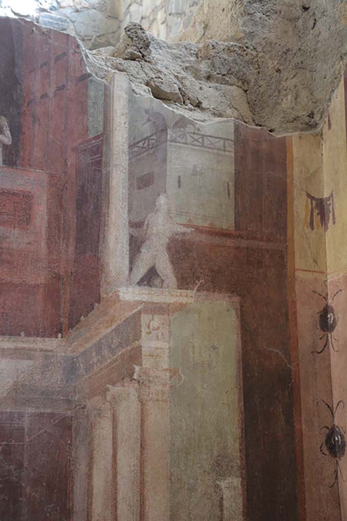 I.6.2 Pompeii. September 2019. Detail of painted panel from south wall at west end.
Foto Annette Haug, ERC Grant 681269 DCOR.
