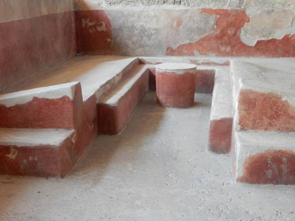 I.6.2 Pompeii. May 2017. Looking south-west towards triclinium with table. Photo courtesy of Buzz Ferebee.