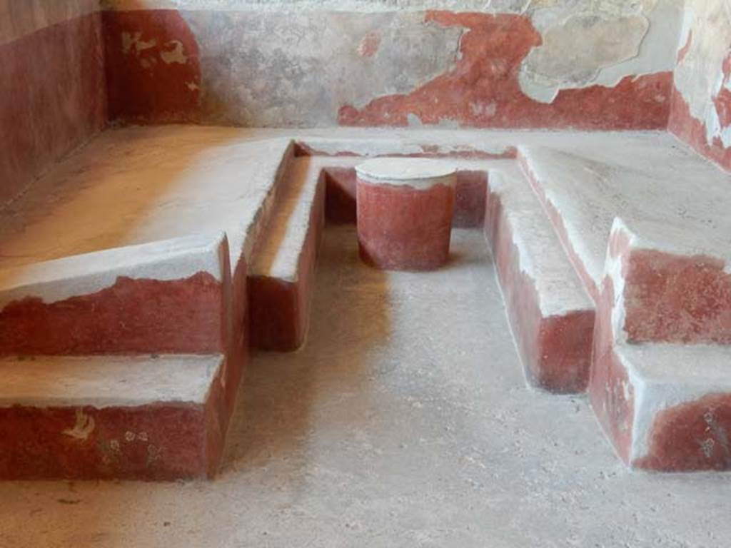 I.6.2 Pompeii. May 2016. Looking west towards triclinium with table. Photo courtesy of Buzz Ferebee.