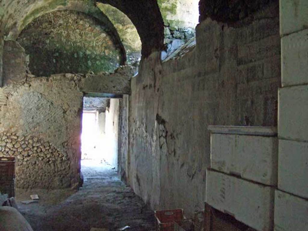 I.6.2 Pompeii. May 2006. Looking south along west wall of east wing of cryptoporticus, from north-east corner.