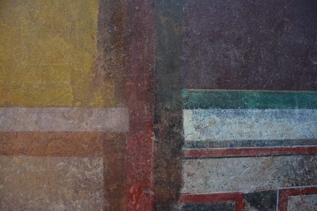 I.6.2 Pompeii. March 2019. Detail from lower west wall of west wing of cryptoporticus, at south end.
Foto Annette Haug, ERC Grant 681269 DÉCOR.