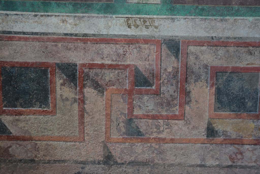 I.6.2 Pompeii. March 2019. Painted detail from lower west wall of west wing of cryptoporticus.
Foto Annette Haug, ERC Grant 681269 DÉCOR.

