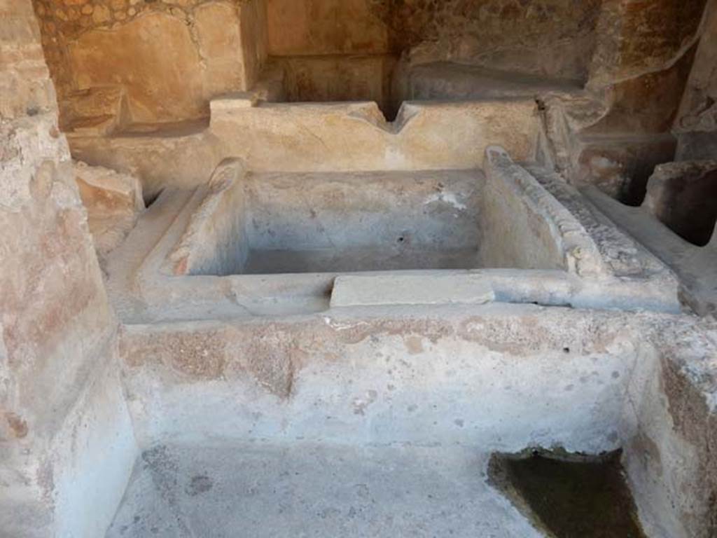 I.6.7 Pompeii. May 2016. Looking south across three vat/basins. Photo courtesy of Buzz Ferebee.
