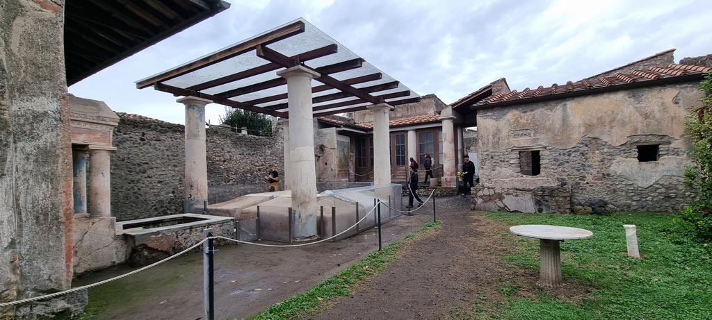 I.7.12 Pompeii. December 2023. Looking north across garden area. Photo courtesy of Miriam Colomer.