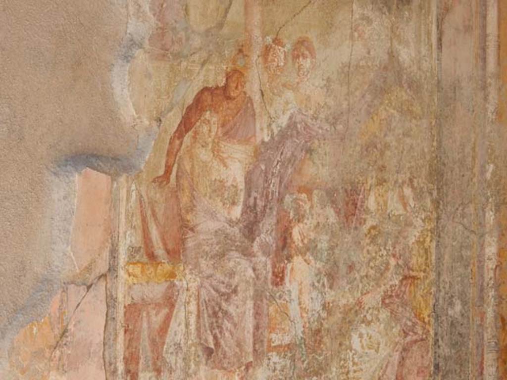 I.7.19 Pompeii. May 2017. Detail from wall painting of Aphrodite and Ares from north wall. Photo courtesy of Buzz Ferebee.